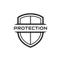 Protection shield icon vector illustration Royalty Free Stock Photo