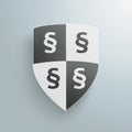 Protection Shield Paragraphs Royalty Free Stock Photo