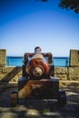 Protection, Spanish cannon pointing out to sea fortress