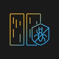 Protection from termite gradient vector icon for dark theme