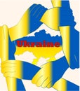 Protection of Ukraine from Russian attack.Ukraine and Russia military conflict