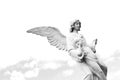 Protective angel holding the child Royalty Free Stock Photo