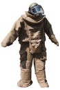 Protective bomb suit for demining Royalty Free Stock Photo