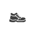 Protective boot vector icon