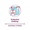 Protective clothing concept icon