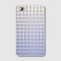 Protective cover for mobile phone with technological pattern - an english cage in soft pastel colors on white background. Vector