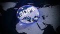 GDPR Europe EU DSGVO Data Privacy Royalty Free Stock Photo