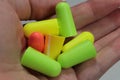 Protective ear plugs Royalty Free Stock Photo