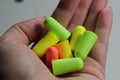 Protective ear plugs Royalty Free Stock Photo