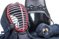 Protective equipment `bogu` for Japanese fencing Kendo training