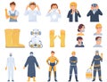 Protective Equipment Flat Icon Set Royalty Free Stock Photo