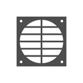Protective fan grid glyph icon Royalty Free Stock Photo