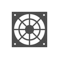 Protective fan grid glyph icon Royalty Free Stock Photo
