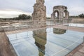 Protective glass floor at Roman site of Caparra, Ceceres, Spain