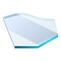 Protective glass representing bulletproof material Royalty Free Stock Photo