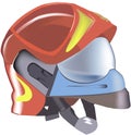 Protective helmet of fireman equipment