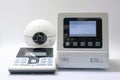 Protective locks ensure cityscape security in urban settings, integrating camera sensors with alarm systems for comprehensive metr