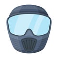 Protective mask.Paintball single icon in cartoon style vector symbol stock illustration .