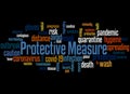 Protective measure word cloud concept 3