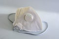 Protective medical dust surgical face mouth mask, disposable FFP3 respirator Royalty Free Stock Photo