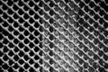 Protective metal gratings or grille on the basement window Royalty Free Stock Photo