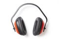 Protective red ear defenders Royalty Free Stock Photo