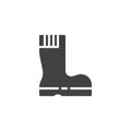 Protective rubber boot vector icon