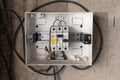 Protective shutdown device. Power distribution box Royalty Free Stock Photo