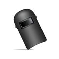 Protective welding mask in black design