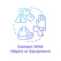 Protective work equipment blue gradient concept icon Royalty Free Stock Photo