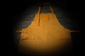 Protective yellow leather apron