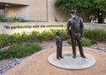 `Protector` by artist John Brodin outside the Plano Police Department in Plano, Texas.