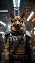 Protector Beyond the Stars: German Shepherd\'s Galactic Watch and Ward