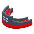 Protector mouthguard icon isometric vector. Dental guard