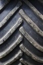 protector old tractor tire Royalty Free Stock Photo