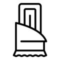 Protein bar icon, outline style Royalty Free Stock Photo