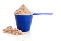 Protein in the cup. Royalty Free Stock Photo