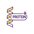 Protein in food RGB color icon