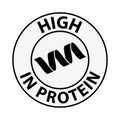 Protein icon, illustration Royalty Free Stock Photo