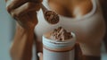 The protein powder.AI generated image Royalty Free Stock Photo