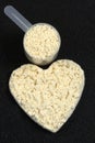 PROTEIN POWDER POWER HEART Royalty Free Stock Photo