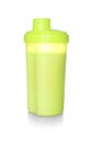 Protein shake in sport bottle isolated Royalty Free Stock Photo