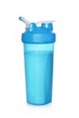 Protein shake in sport bottle isolated Royalty Free Stock Photo