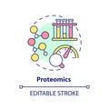 Proteomics concept icon Royalty Free Stock Photo