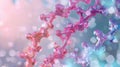 Proteomics detailed image showing proteins in cells for molecular research Royalty Free Stock Photo