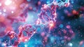 Proteomics detailed image showing proteins in cells for molecular research Royalty Free Stock Photo