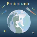 Proterozoic in the history of the Earth.