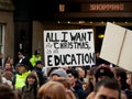 Protest against education cuts in UK