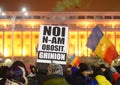 Protest against the government in Bucharest