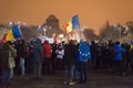 Protest against government in Bucharest, Romania